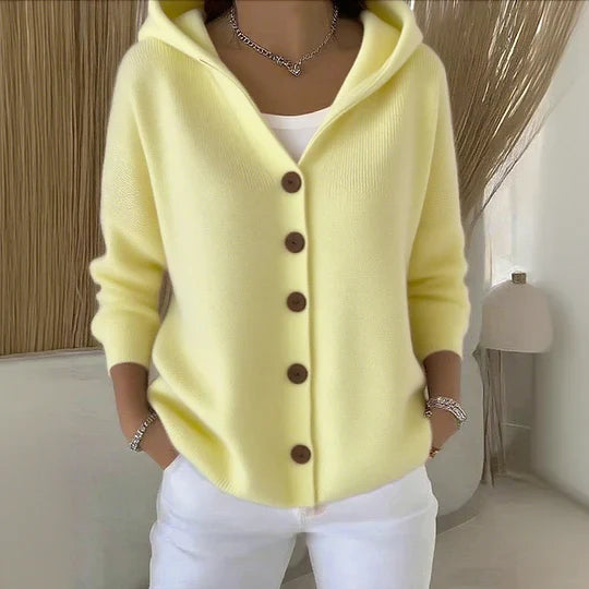 Emma™ - Soft Hooded Knit Cardigan