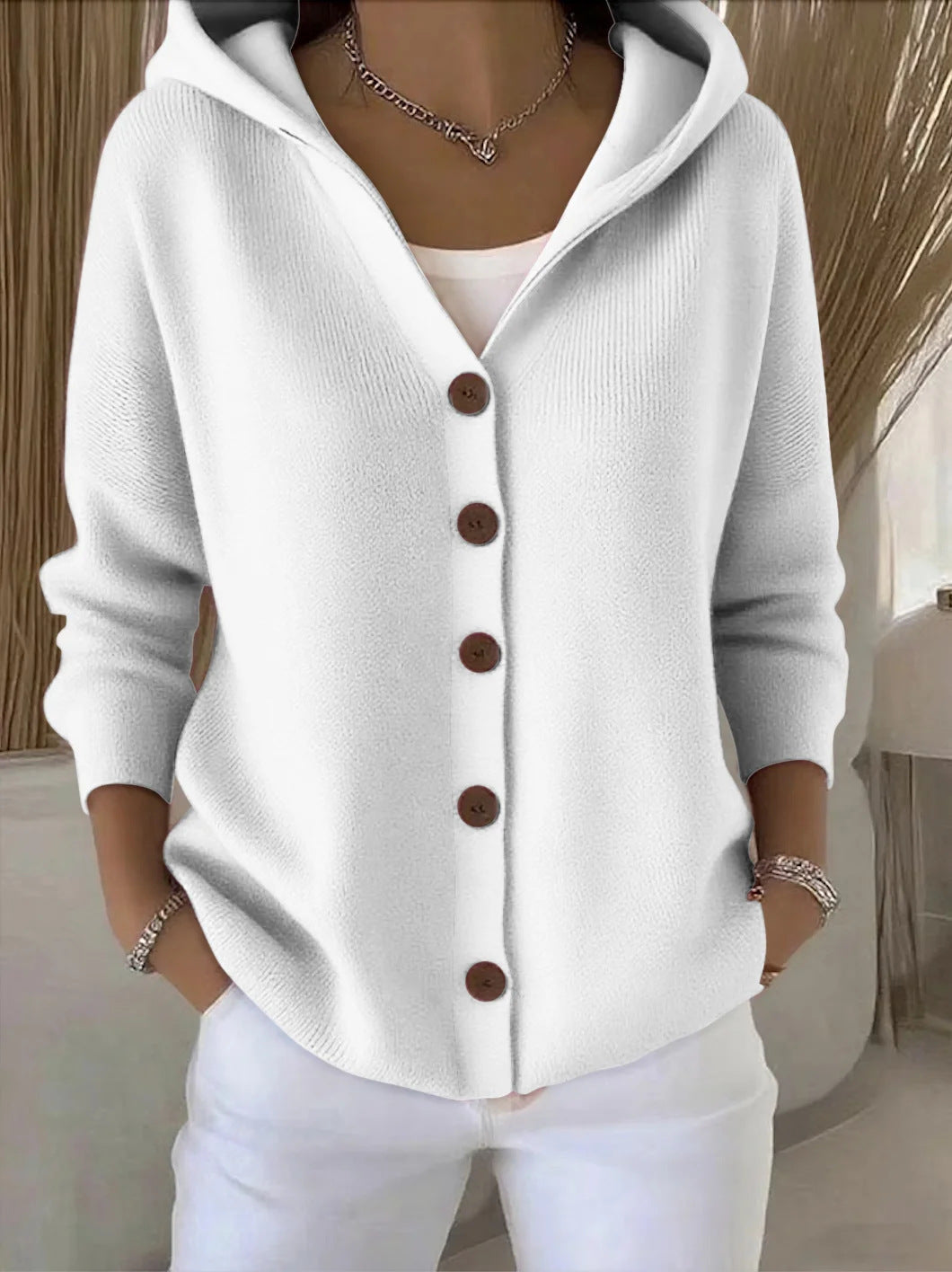 Emma™ - Soft Hooded Knit Cardigan