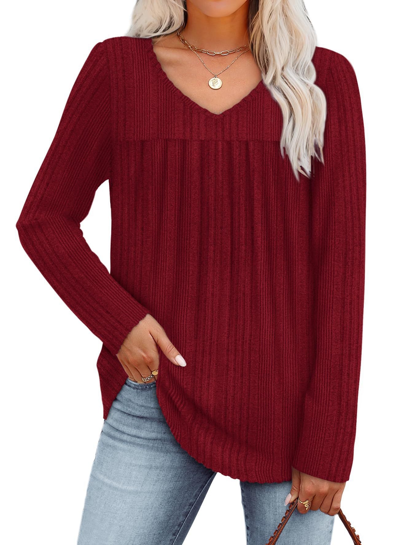 Emma | Soft & Cozy V-Neck Everyday Sweater