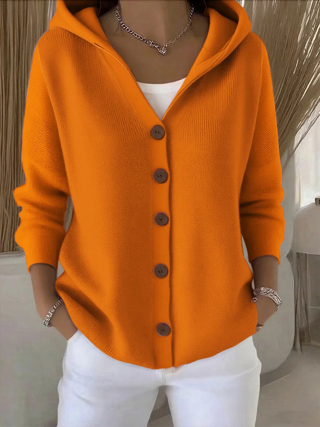 Emma™ - Soft Hooded Knit Cardigan