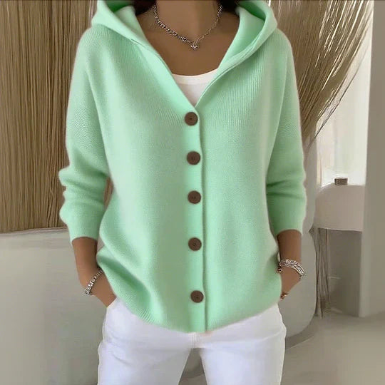Emma™ - Soft Hooded Knit Cardigan
