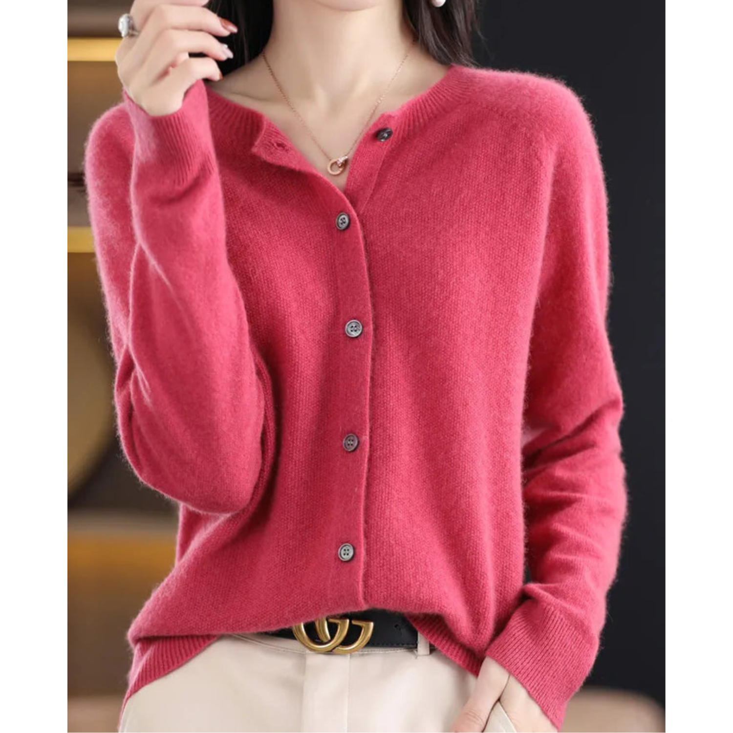 Emma™ - 100% Merino Wool Cardigan