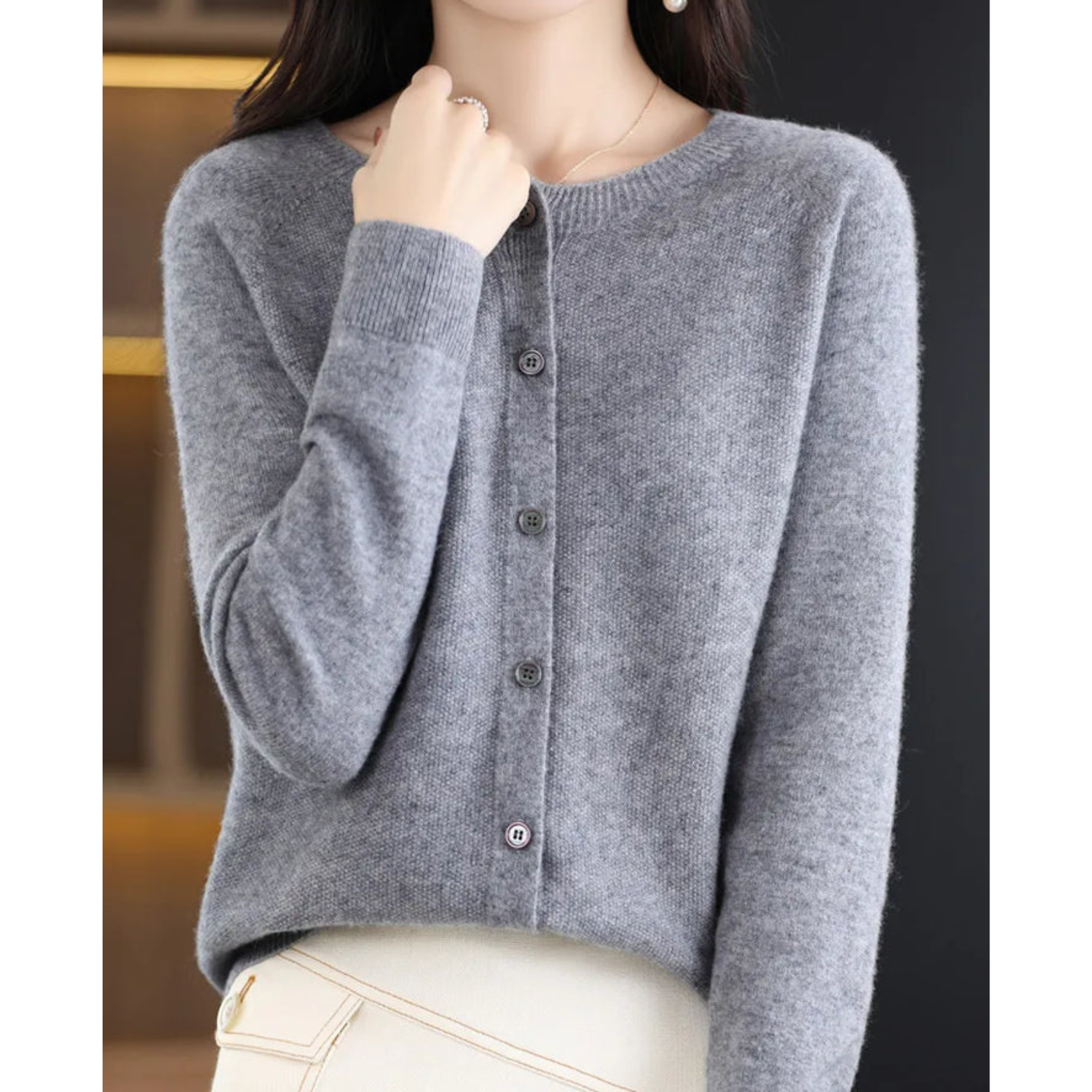 Emma™ - 100% Merino Wool Cardigan