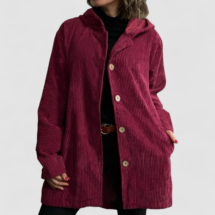 Emma™ - Cozy Corduroy Hooded Jacket
