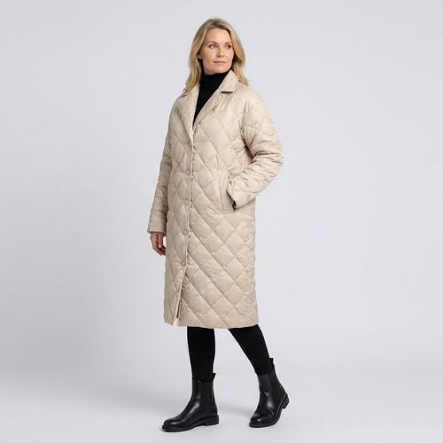 Sophia | Quilted Mid Coat