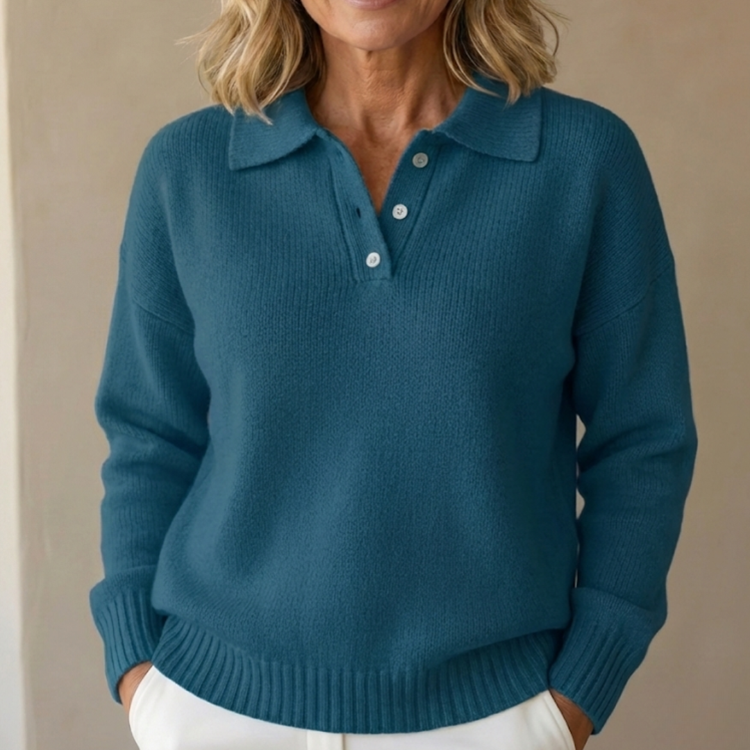 Emma | Soft Knit Sweater with Collar