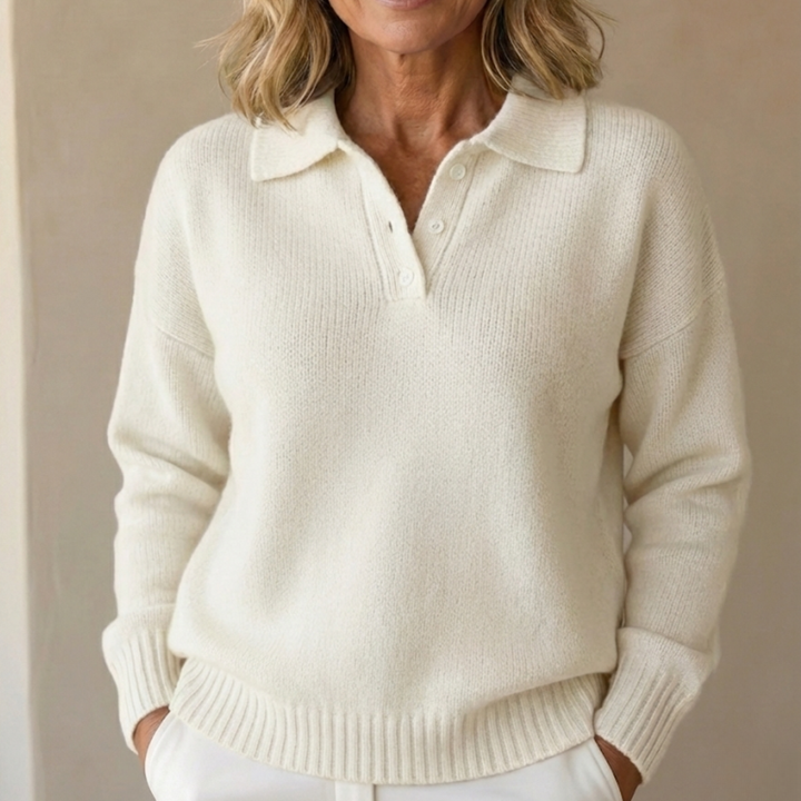 Emma | Soft Knit Sweater with Collar
