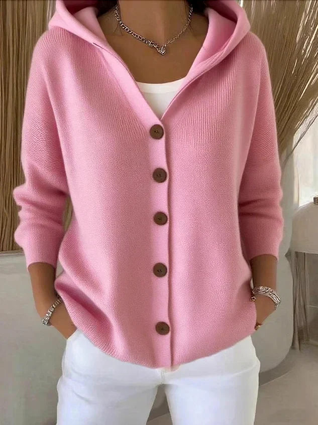 Emma™ - Soft Hooded Knit Cardigan