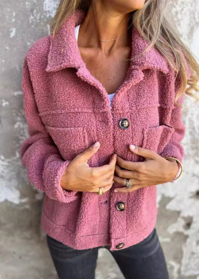 Emma™ - Soft fleece jacket with buttons