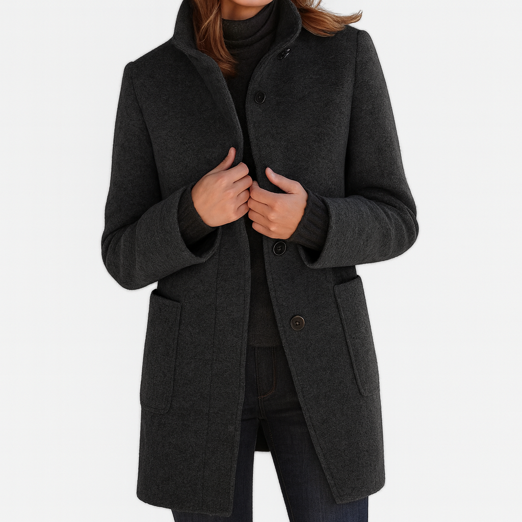 Emma | Ladies Coat with High Collar
