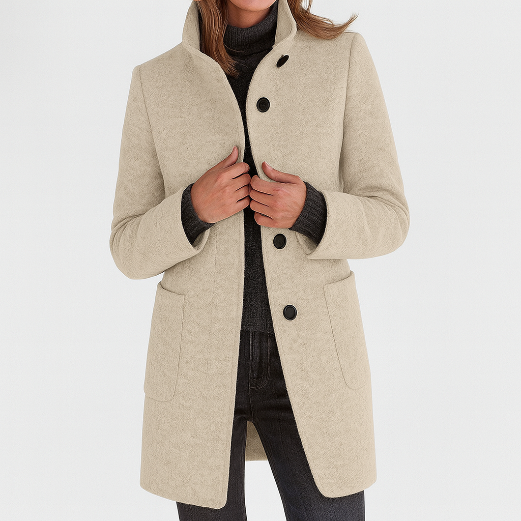 Emma | Ladies Coat with High Collar