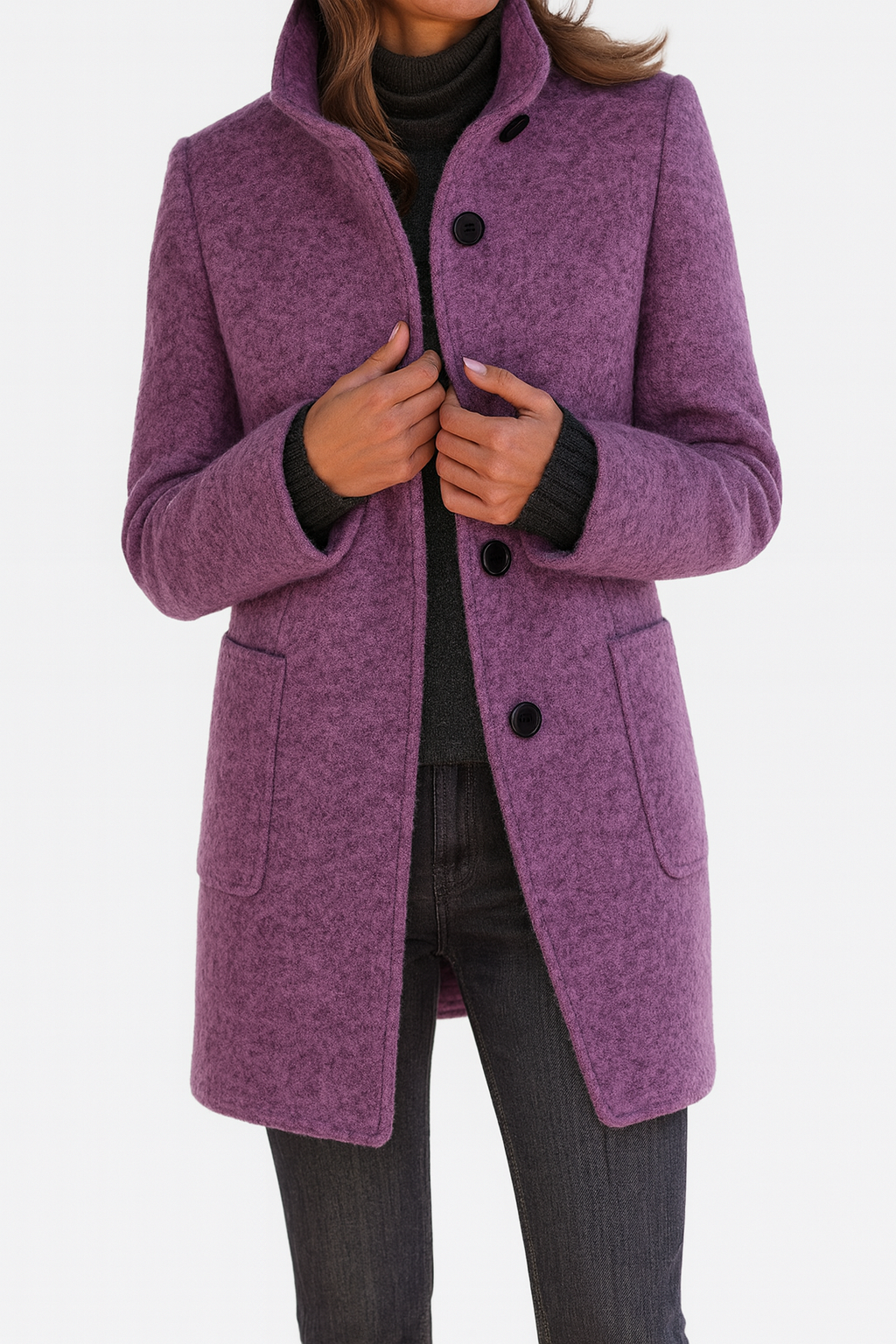 Emma | Ladies Coat with High Collar