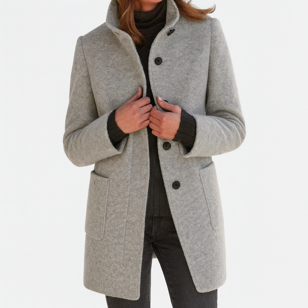Emma | Ladies Coat with High Collar