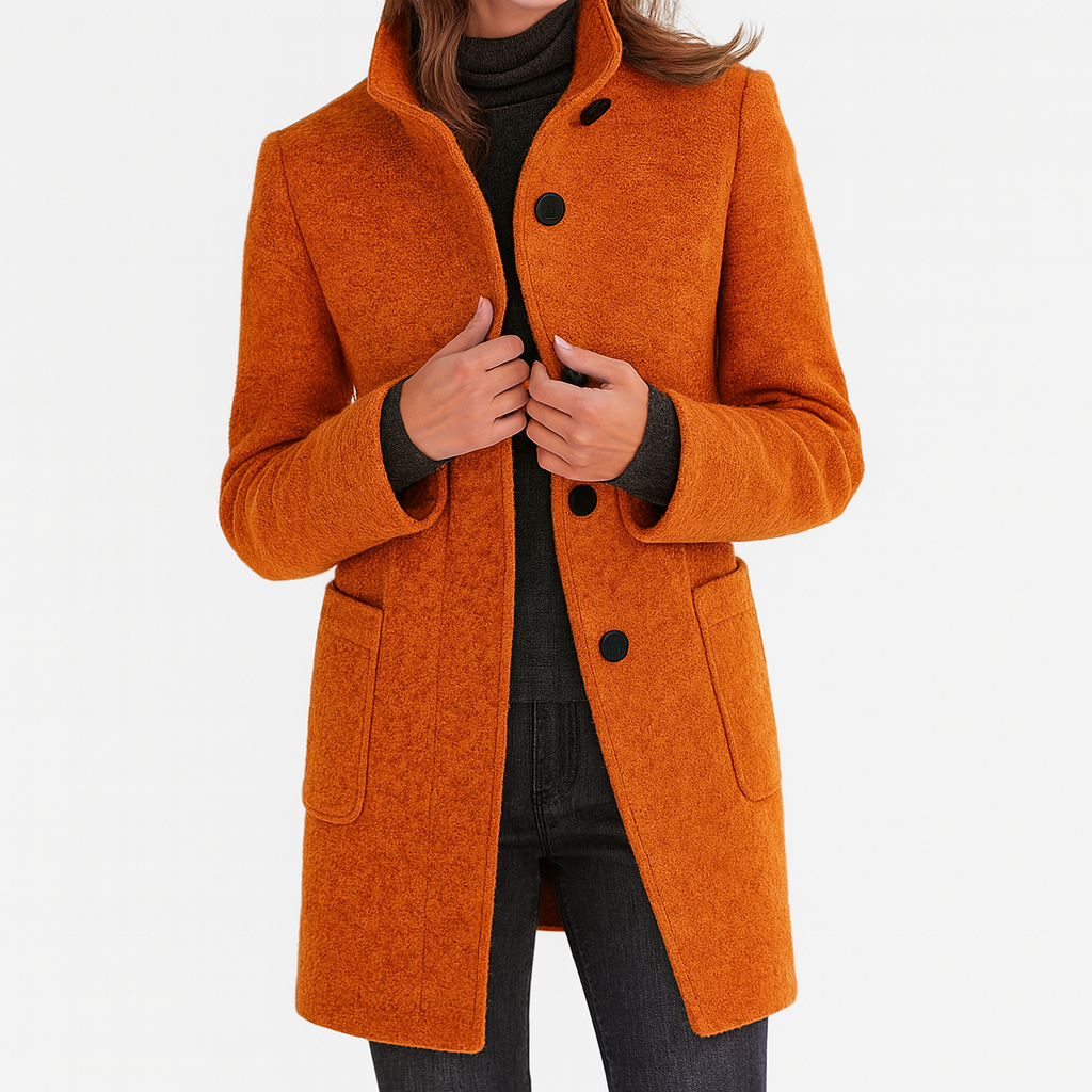 Emma | Ladies Coat with High Collar