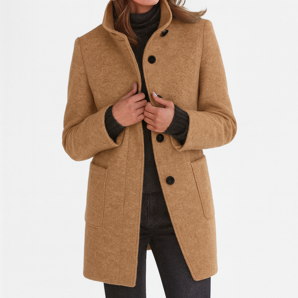 Emma | Ladies Coat with High Collar