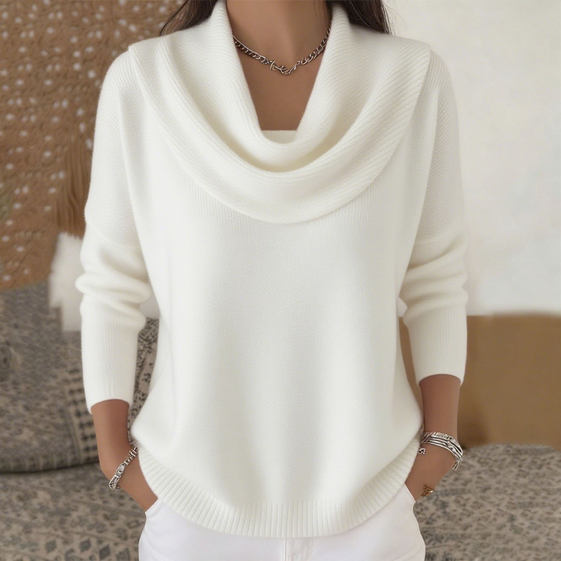 Olivia Soft-Knit Collar Sweater