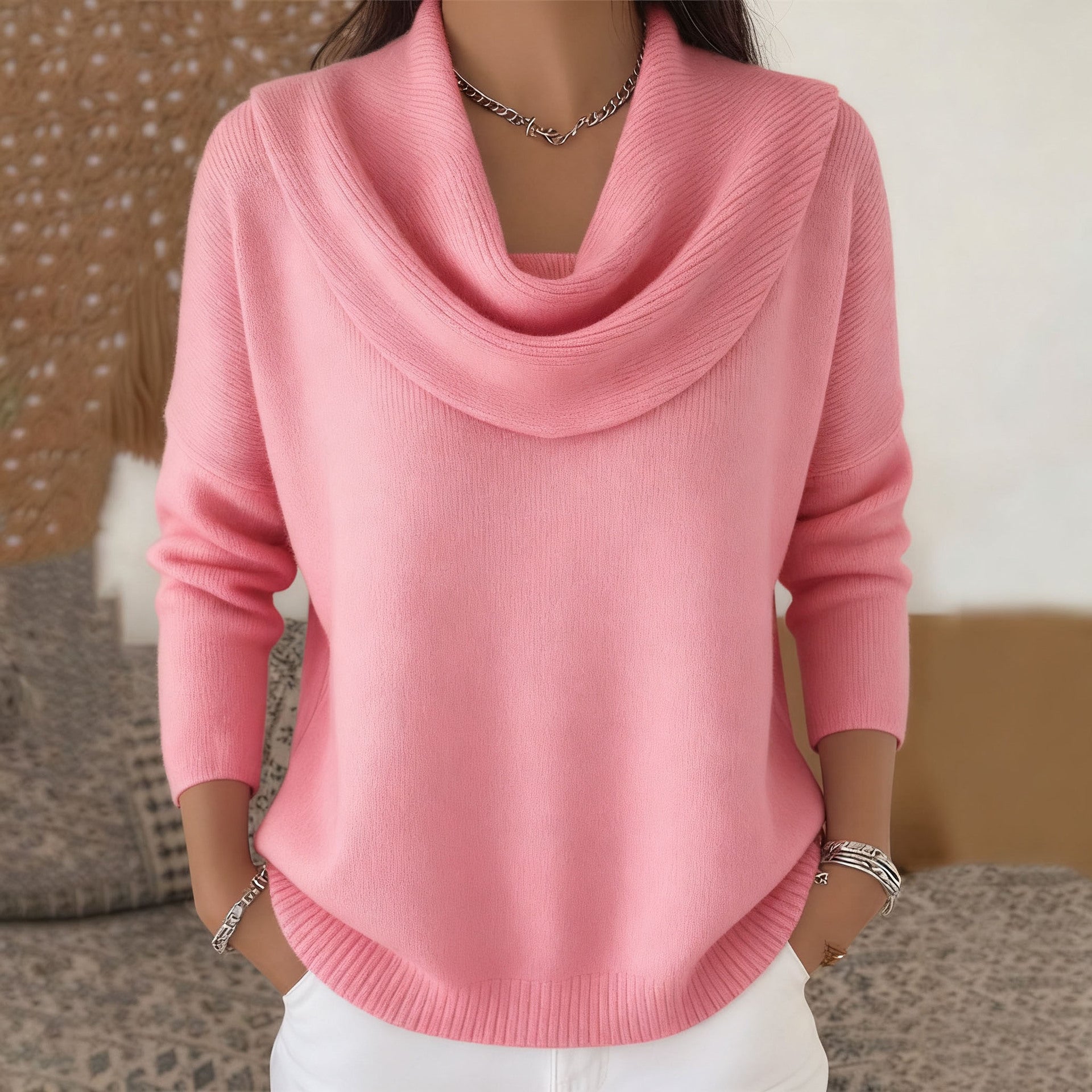 Olivia Soft-Knit Collar Sweater