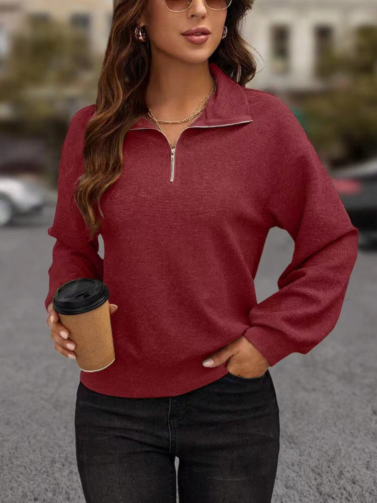 Emma | Women Half-Zip Knit Pullover