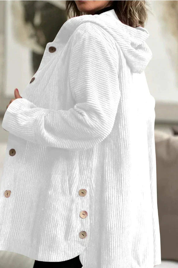 Emma™ - Cozy Corduroy Hooded Jacket