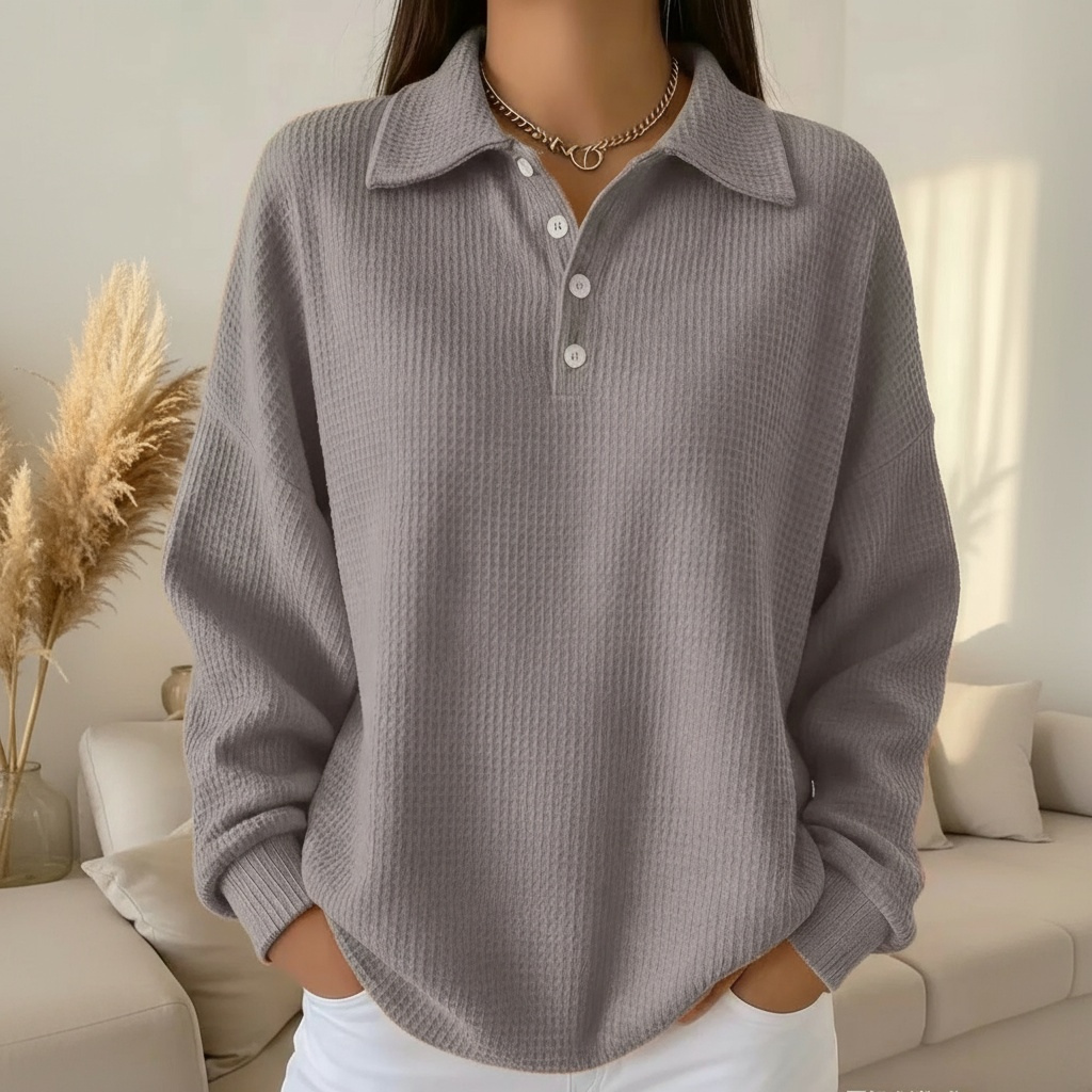 Emma™  | Ava Soft Knit Polo Sweater