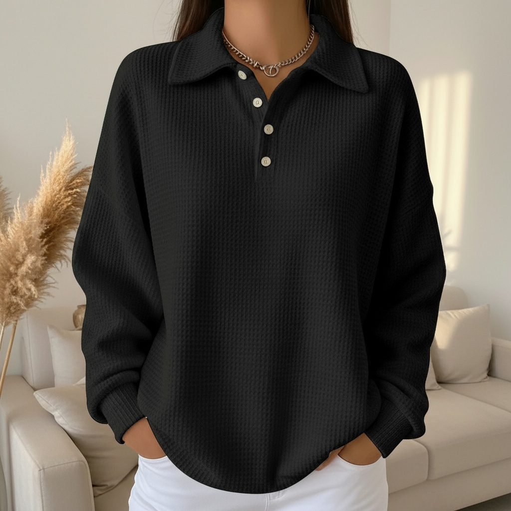 Emma™  | Ava Soft Knit Polo Sweater