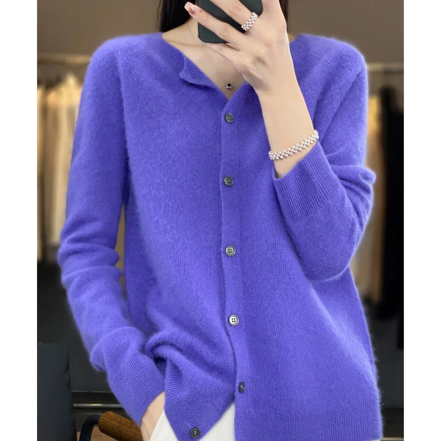 Emma™ - 100% Merino Wool Cardigan