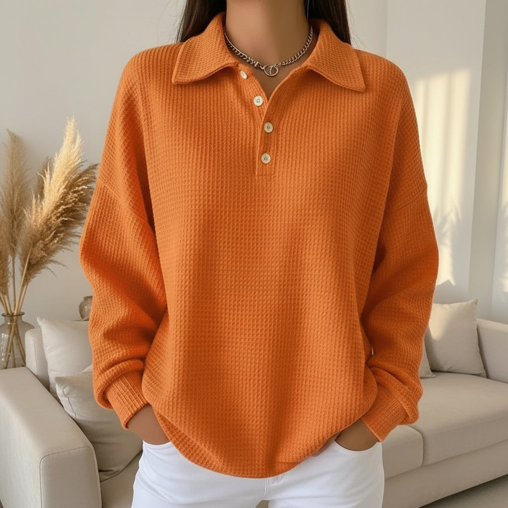 Emma™  | Ava Soft Knit Polo Sweater